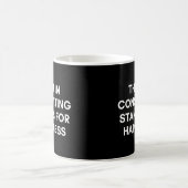 Die H in Consulting steht für Glück lustig Kaffeetasse (Mittel)