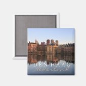 Die Haager Skyline im niederländischen Textmagnete Magnet (Vorderseite/Rückseite)