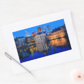 Die Haager Skyline mit einem rechteckigen Aufklebe Rechteckiger Aufkleber (Umschlag)