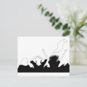 die Haare der Freiheit Postkarte (Stehend Vorderseite)