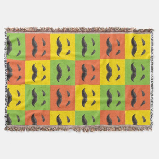 Die haarige Vater-Patchworkthrow-Decke Decke (Vorderseite)