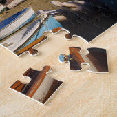 Die Hafenstadt mit bunten Fischerbooten Puzzle (Seite)