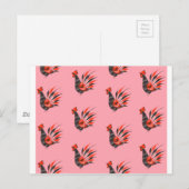 Die Hähne Postkarte (Vorne/Hinten)