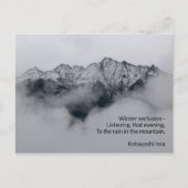 Die haiku-Gedichte hören Postkarte (Vorderseite)