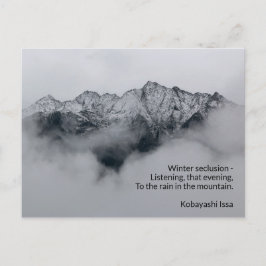 Die haiku-Gedichte hören Postkarte