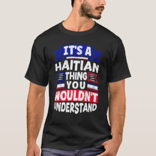 Die haitianische Flagge Haitis T-Shirt