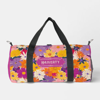 Die haiverty Crowods Modern Floral Duffle Bag