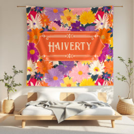Die haiverty Crowods Modern Floral Fleecedecke