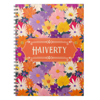 Die haiverty Crowods Modern Floral Notizblock