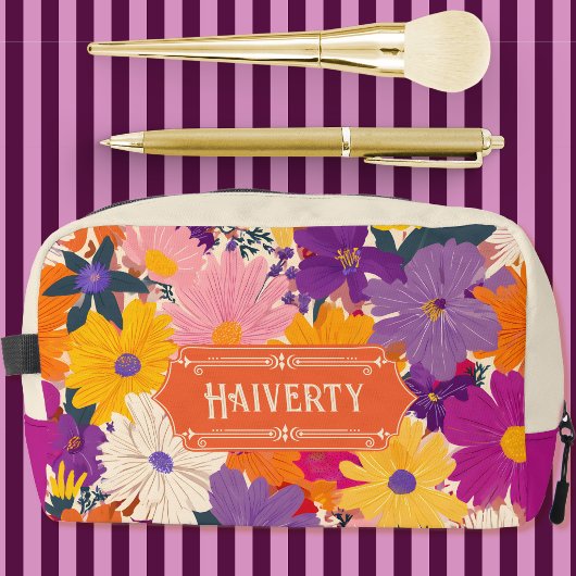Die haiverty Crowods Modern Floral Waschbeutel