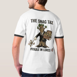 Die Hakensteuer, zahlbar in Ködern, lustiger Angel T-Shirt
