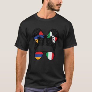 Die halbe armenische Hälfte des italienischen Girl T-Shirt