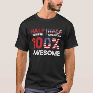 Die halbe chinesische China Amerikanische Staatsbü T-Shirt