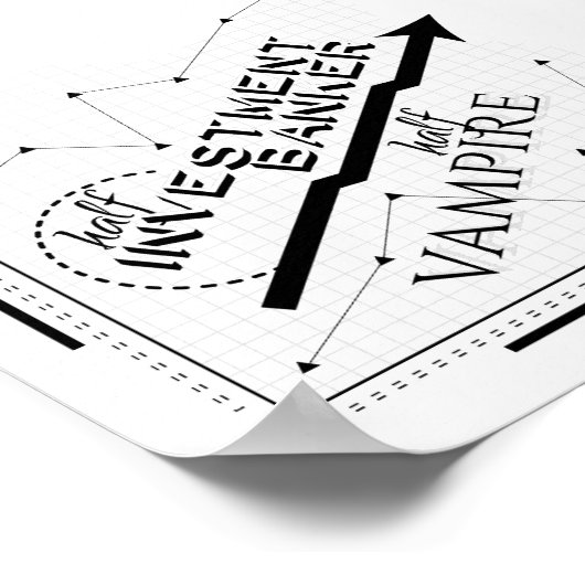 Die halbe Investmentbank, halb Vampire Poster (Ecke)