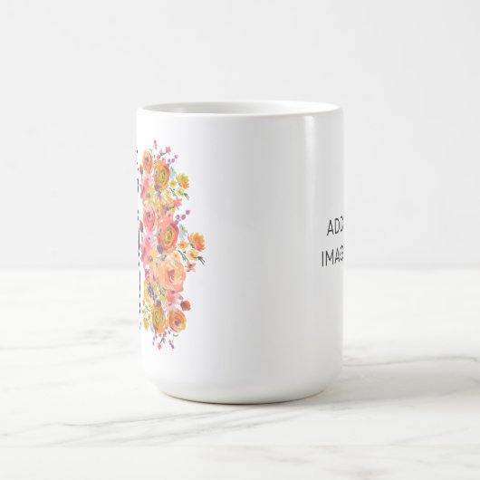 Die halbe Lobby (florale Farben) Kaffeetasse (Mittel)
