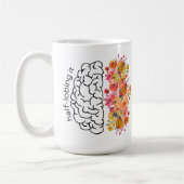 Die halbe Lobby (florale Farben) Kaffeetasse (Links)