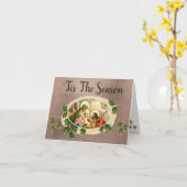 Die Halbfaltkarte der Weihnachtskrippe Karte (Gelbe Blume)