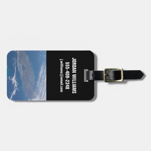 Die Halbinsel Florida. Gepäckanhänger (Vorderseite horizontal)