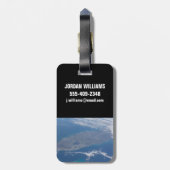 Die Halbinsel Florida. Gepäckanhänger (Rückseite vertikal)