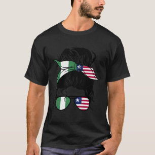 Die Hälfte der nigerianischen Hälfte der liberiani T-Shirt