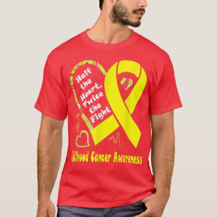 Die Hälfte des Herzens ist zweimal im Kampf gegen T-Shirt