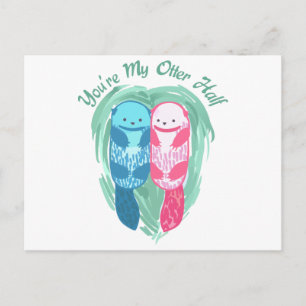 Die Hälfte meiner Otter Postkarte