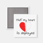 Die Hälfte meines Herzens wird gebraucht Magnet (Vorderseite/Rückseite)