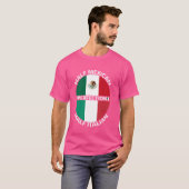 Die Hälfte mexikanisch halb Italienisch Mexiko Ita T-Shirt (Vorne ganz)