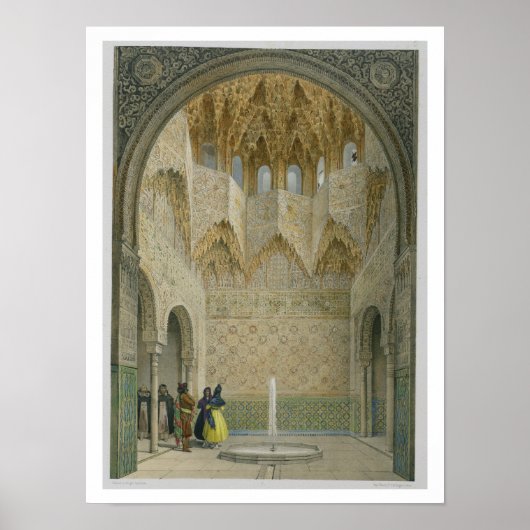 Die Halle der Abencerrages, die Alhambra, Granad Poster (Vorne)