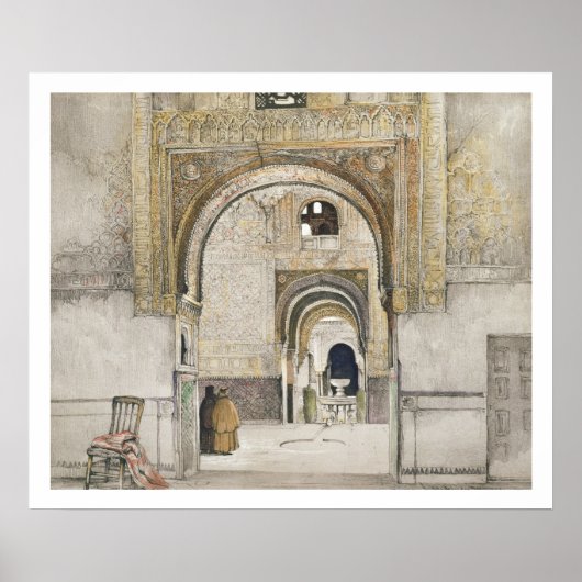 Die Halle der beiden Schwestern (Sala de las dos H Poster (Vorne)