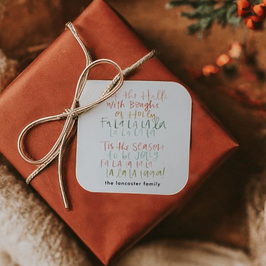 Die Hallen farbenfroh erleben Quadratischer Aufkleber