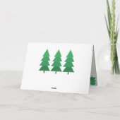 Die Hallen mit einer Hütte mit einer Weihnachtskar Karte (Rückseite)