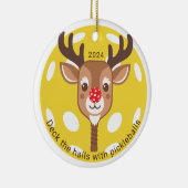 Die Hallen mit Pickleballs besichtigen Keramik Ornament (Rechts)