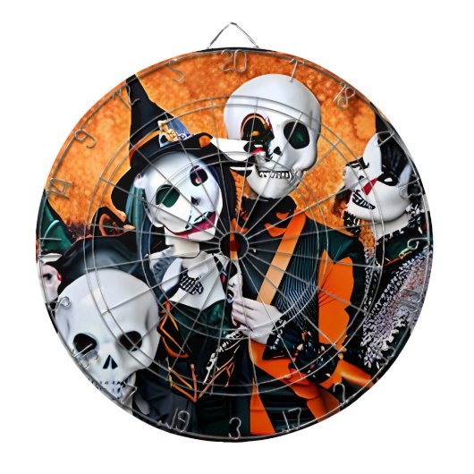 Die Halloween-Außenseiter Dartscheibe (vorne)