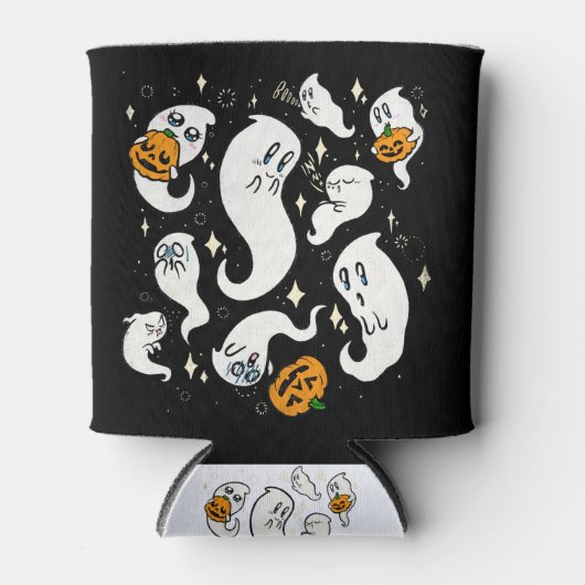 Die Halloween-Boo-Crew - Ghost-Party Dosenkühler (Vorderseite)