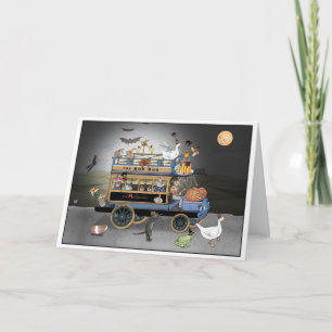 Die Halloween-Buskarte Karte