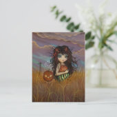 Die Halloween Fairy Postcard Postkarte (Stehend Vorderseite)