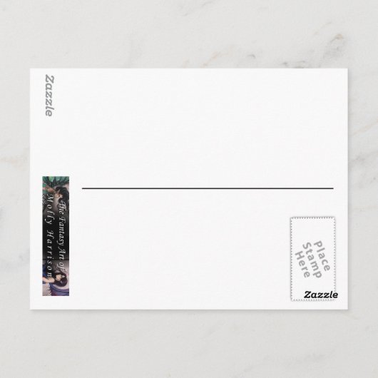 Die Halloween Fairy Postcard Postkarte (Rückseite)