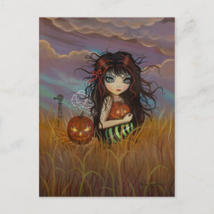 Die Halloween-Fee-Postkarte Postkarte