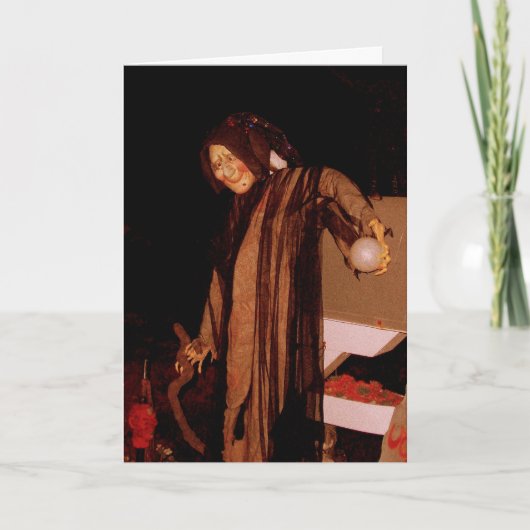 'Die Halloween-Hexenkarte' Karte (Vorderseite)