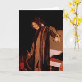 'Die Halloween-Hexenkarte' Karte (Gelbe Blume)