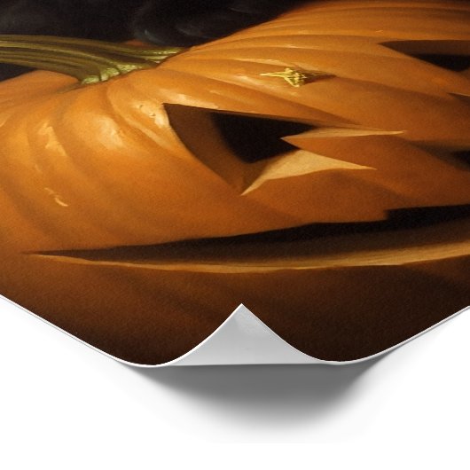 Die Halloween-Katze Poster (Ecke)