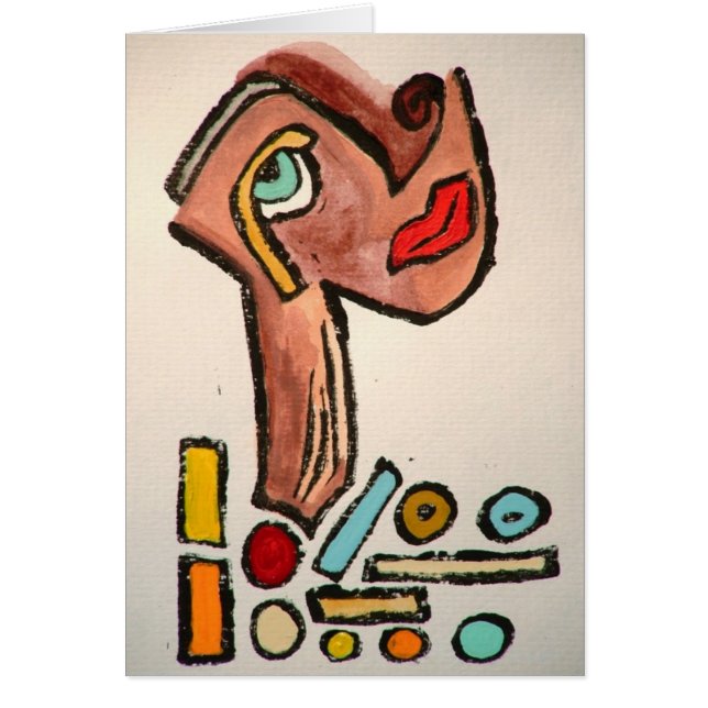 Die Halsketten-Kunst-Karte durch Augustine (Vorne)