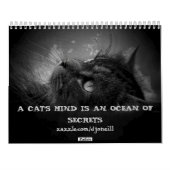 Die Haltung des mürrischen Engels 16-monatig Kalender (Rückseite)