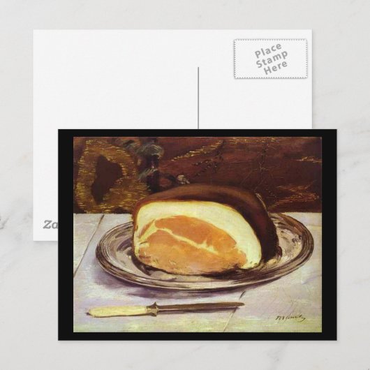 Die Ham von Edward Manet Postkarte (Vorne/Hinten)