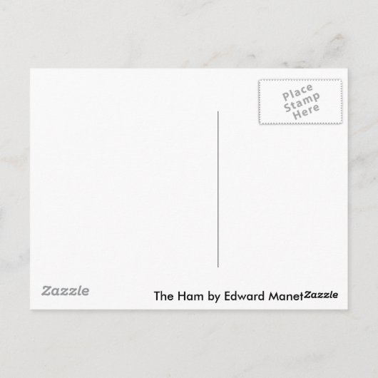 Die Ham von Edward Manet Postkarte (Rückseite)