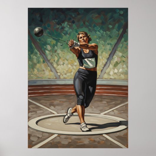DIE HAMMERWERFERIN (The Hammer Thrower) Poster (Vorne)