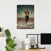 DIE HAMMERWERFERIN (The Hammer Thrower) Poster (Heimbüro)