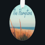 Die Hamptons Beach Long Island New York Ornament<br><div class="desc">Das Hamptons Beach Long Island South Fork New York Schöne Strandstadt mit Seegras und weichem Sand.</div>
