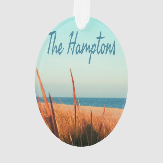 Die Hamptons Beach Long Island New York Ornament (Rückseite)